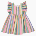 Girls Elsie Dress, Parade Stripe