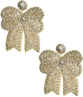 Eva Large Beaded Fabric Bow