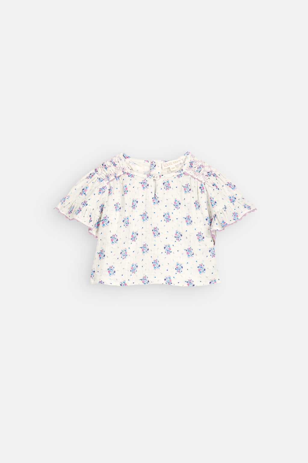 Feliza Blouse, Cream Flower Dunes