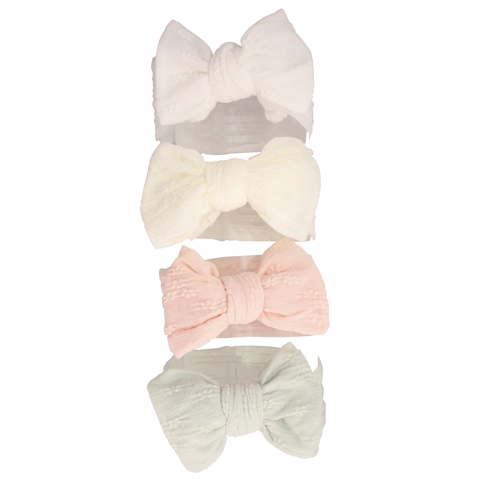 Floral Knit Bow Baby Headband