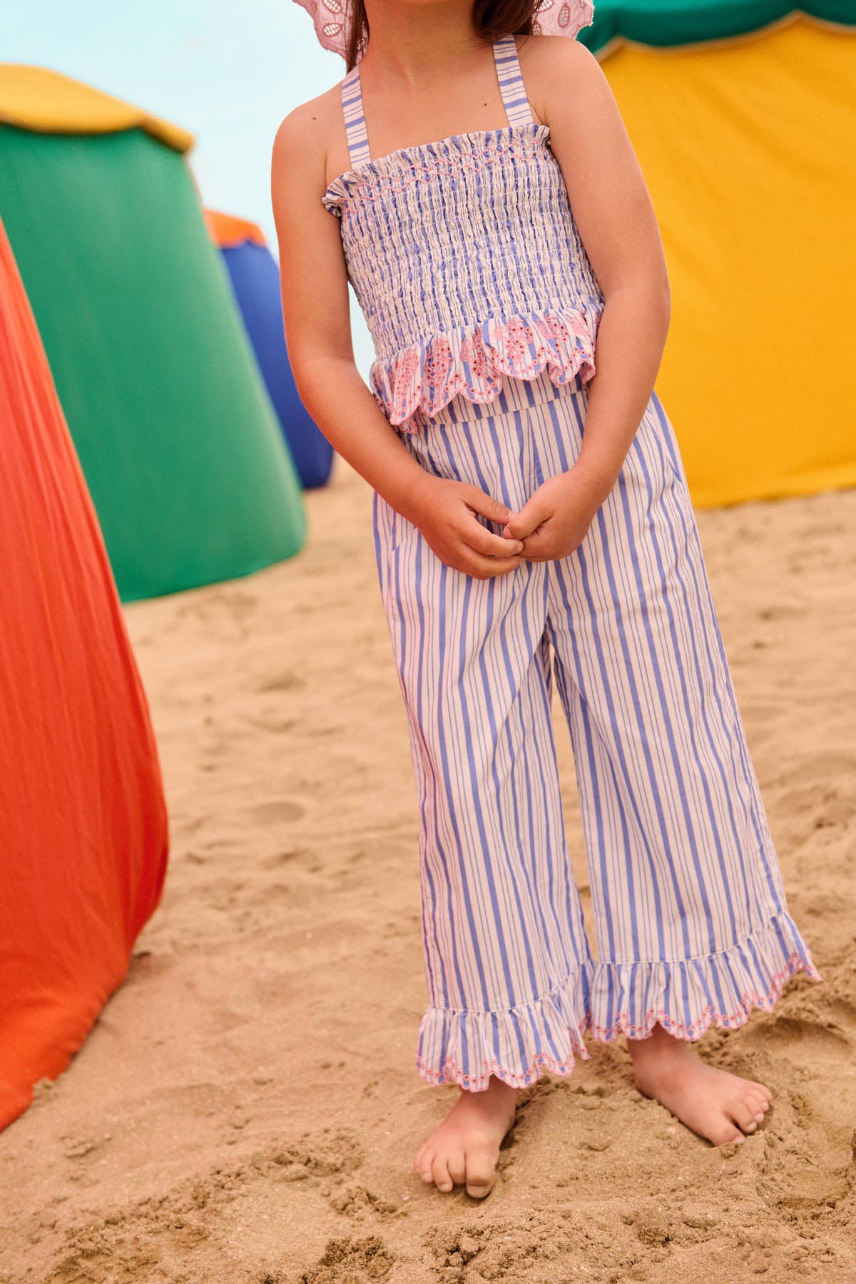Florentina Camisole, Blue Seaside Stripes
