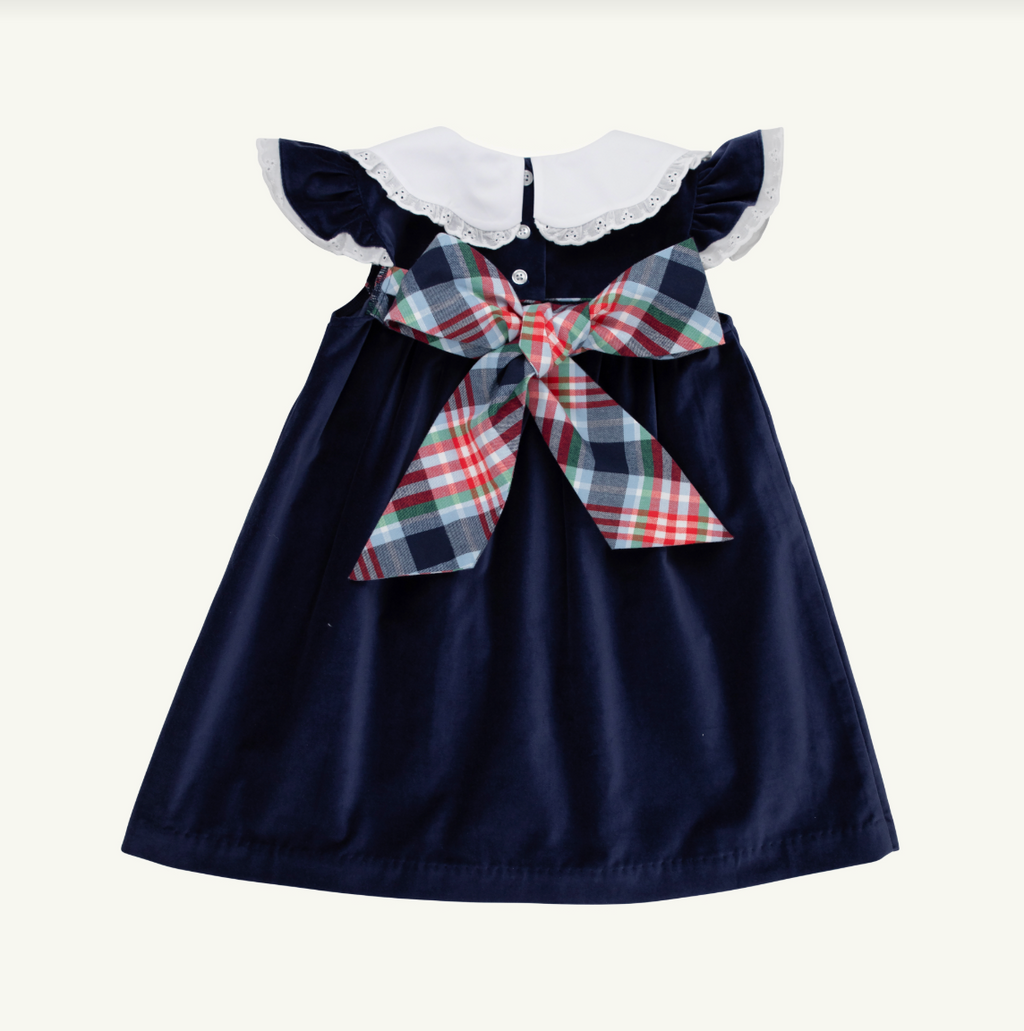 Franny Frock Velveteen, Nantucket Navy