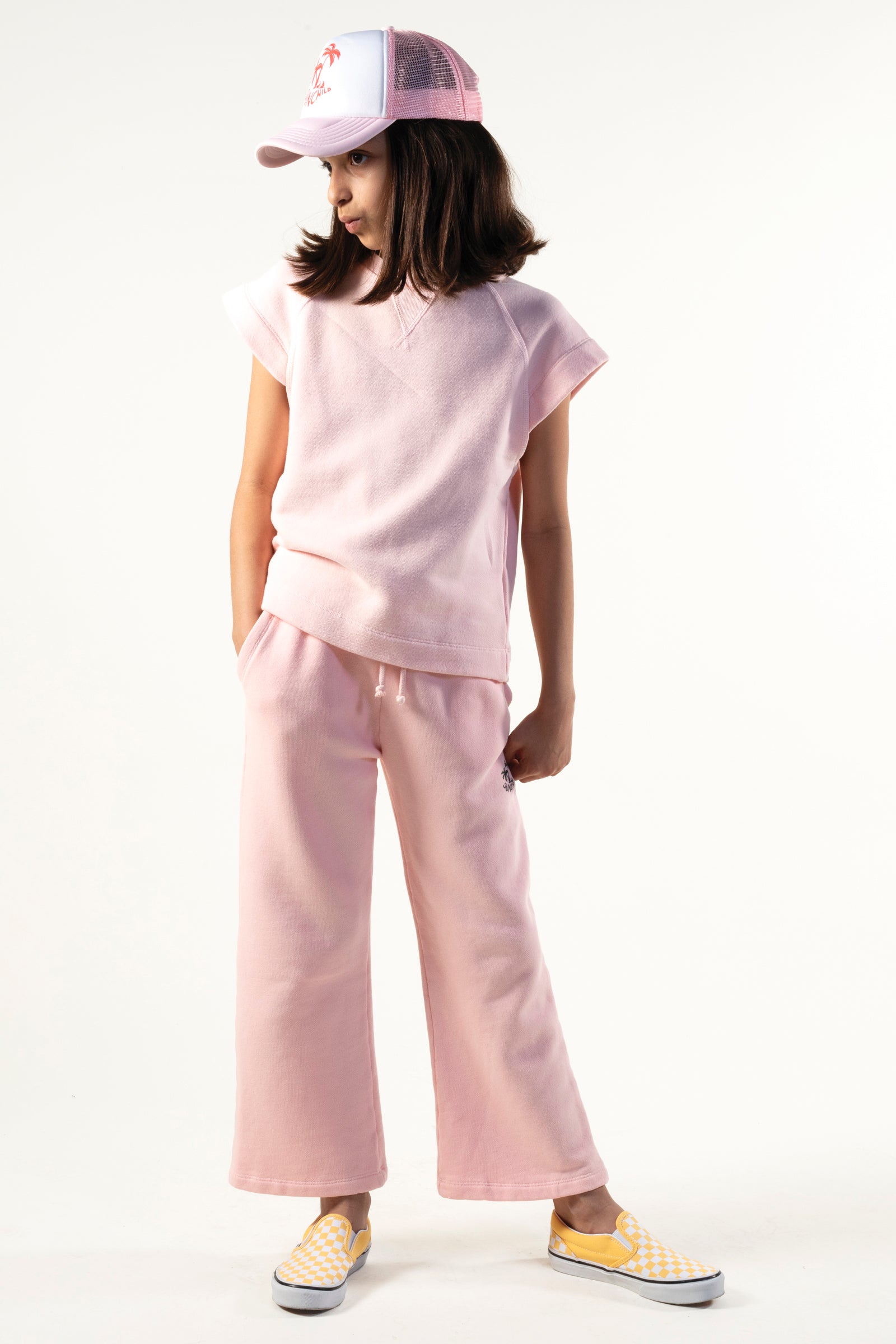 Gecko Sweatpants, Baby Pink