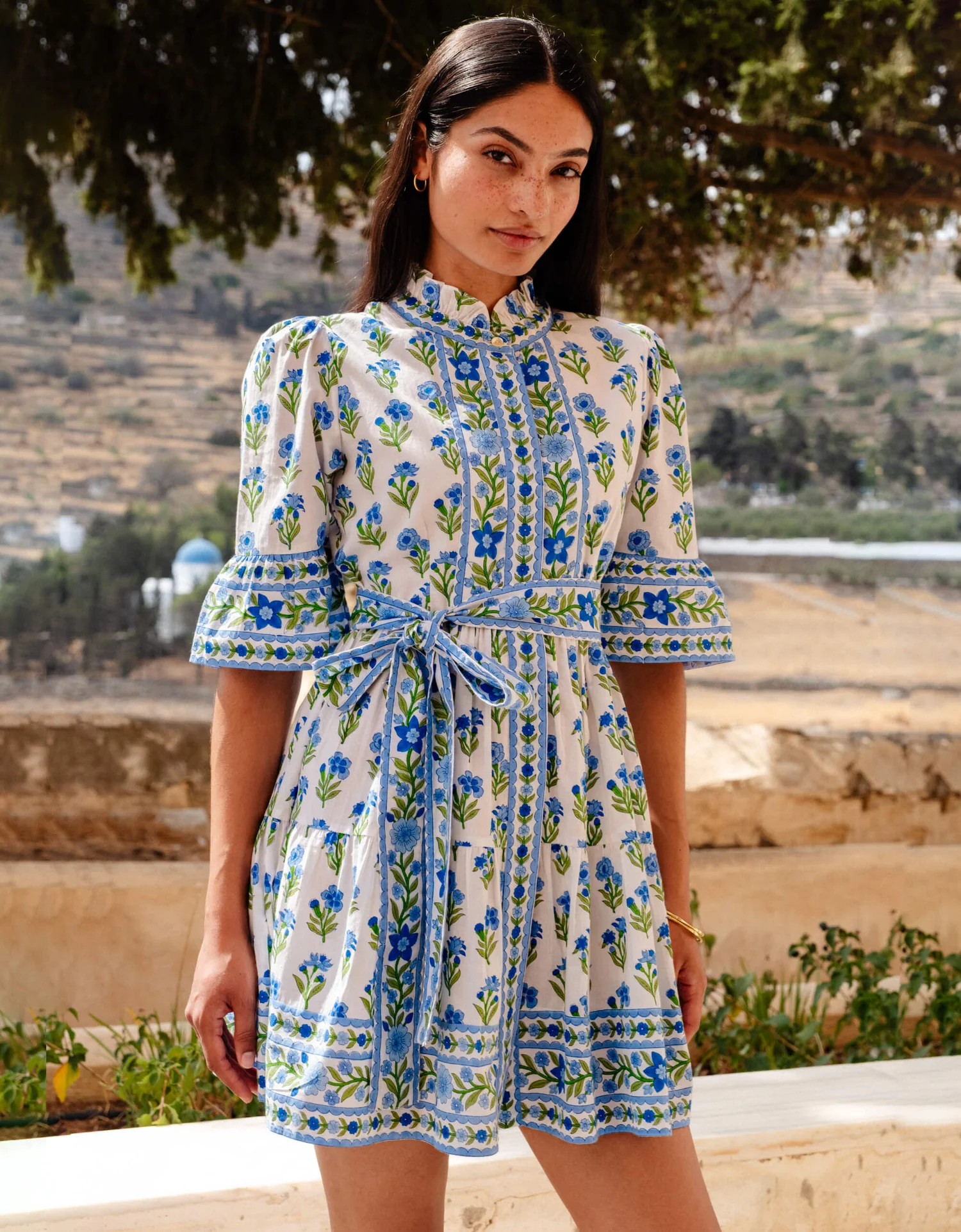 Gemma Mini Dress, Lapis Meadow