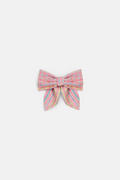 Gilla Hair Clip, Pink Pomelo Checks