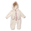 Baby Girls Pramsuit, Cream
