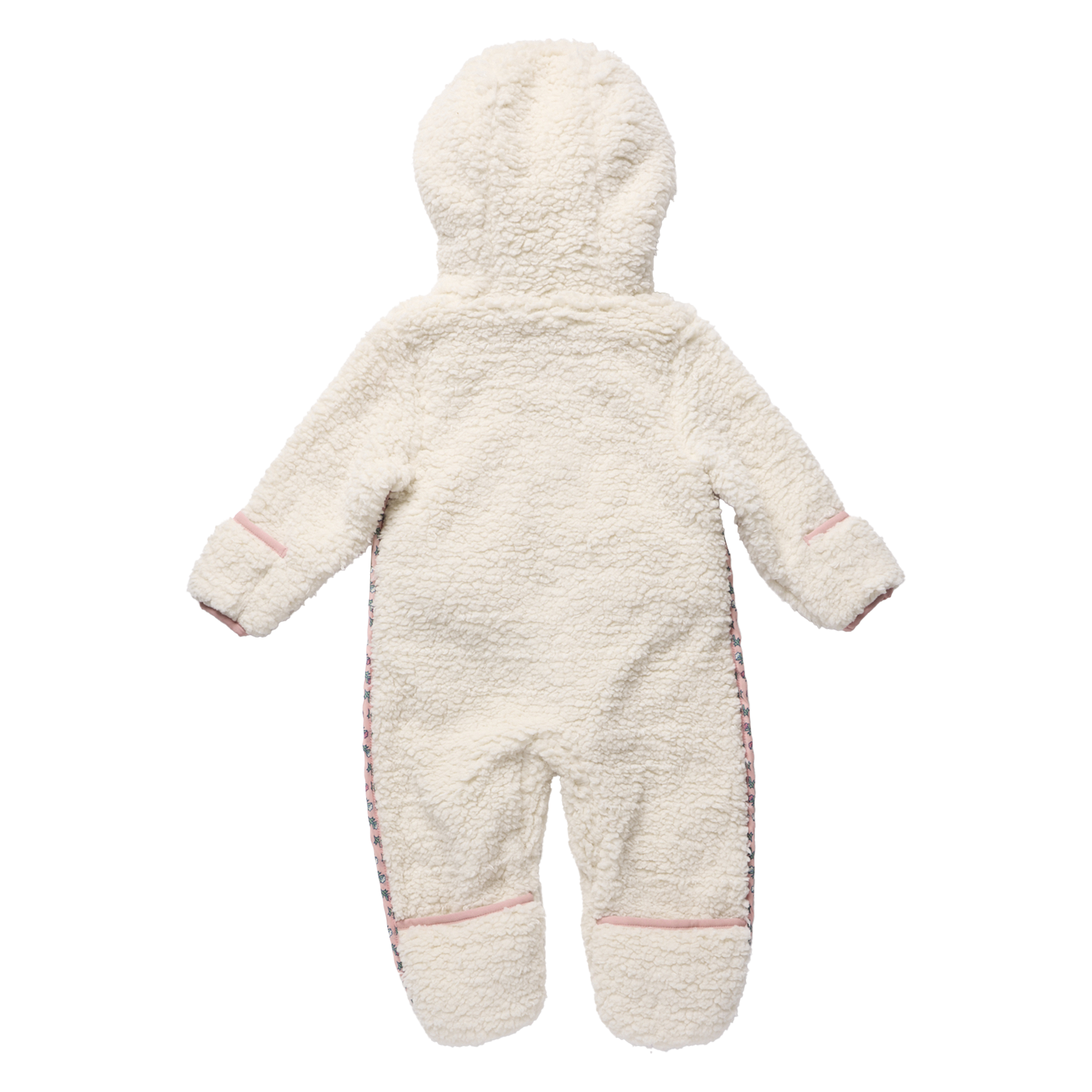 Baby Girls Pramsuit, Cream