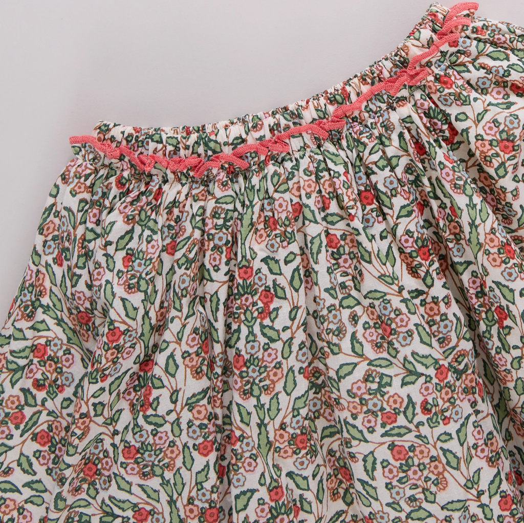 Girls Gianna Skirt, Yarrow Floral