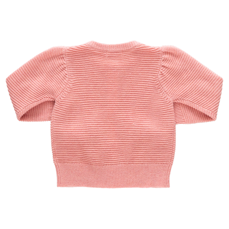 Girls Bow Pocket Sweater, Red Velvet Bows