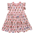 Girls Jennifer Dress, Multi Flower Drop