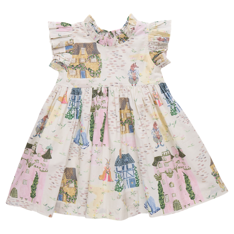 Girls Jennifer Dress, Whimsical Castle
