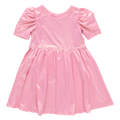 Girls Lame Laurie Dress, Light Pink