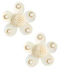Greer Mother of Pearl Flower Stud