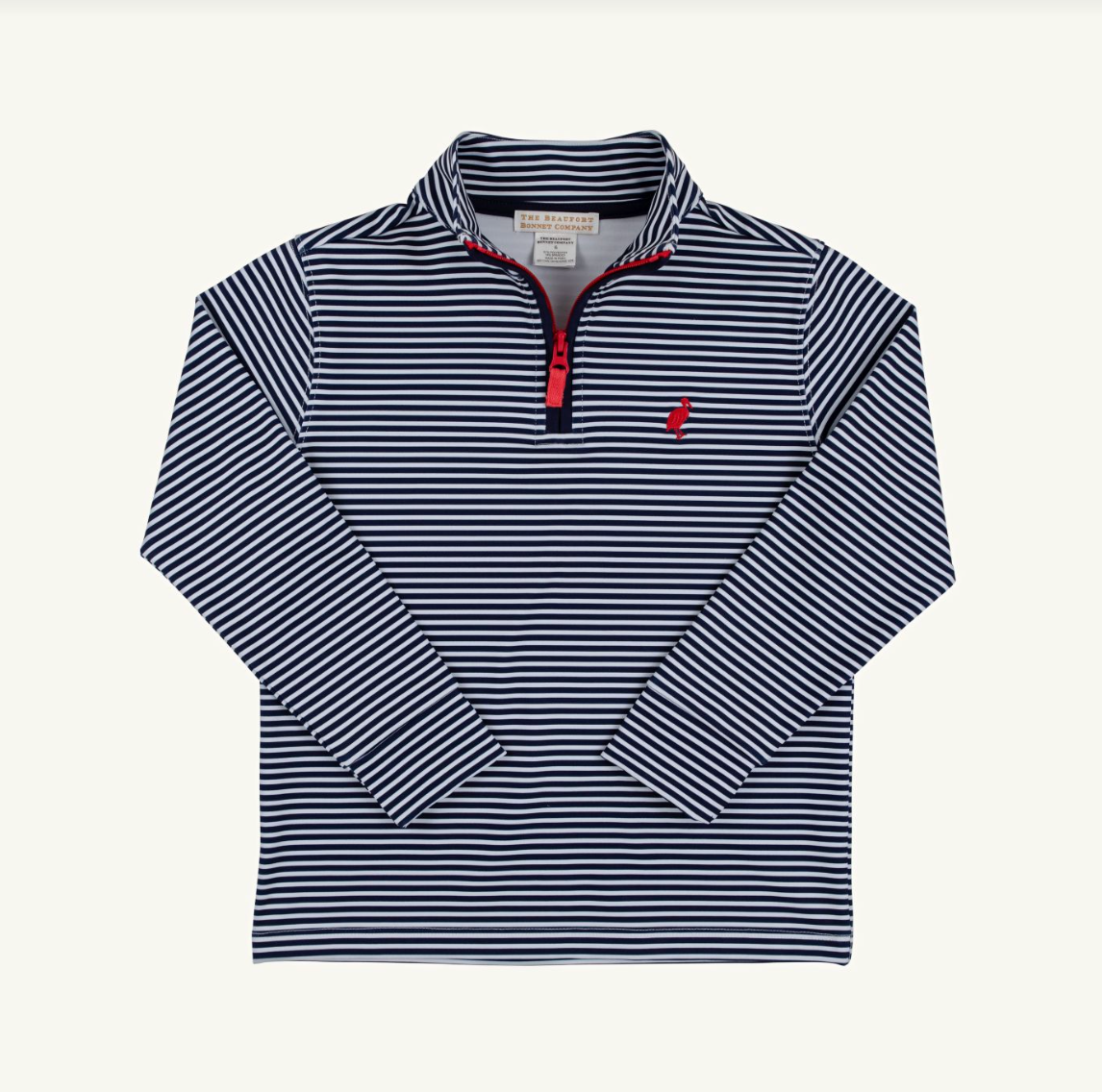 Prepletic Hayword Half Zip, Nantucket Navy Stripe