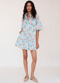 Hydra Mini Dress, Orchid Pinstripe Placid