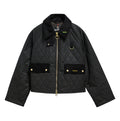Icon Quilted Spey Waxed Jacket, Black