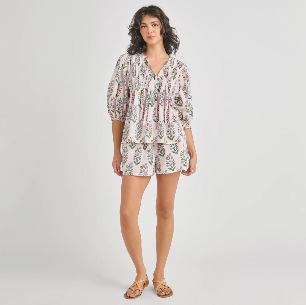 Indira Top, Pink Dewdrop