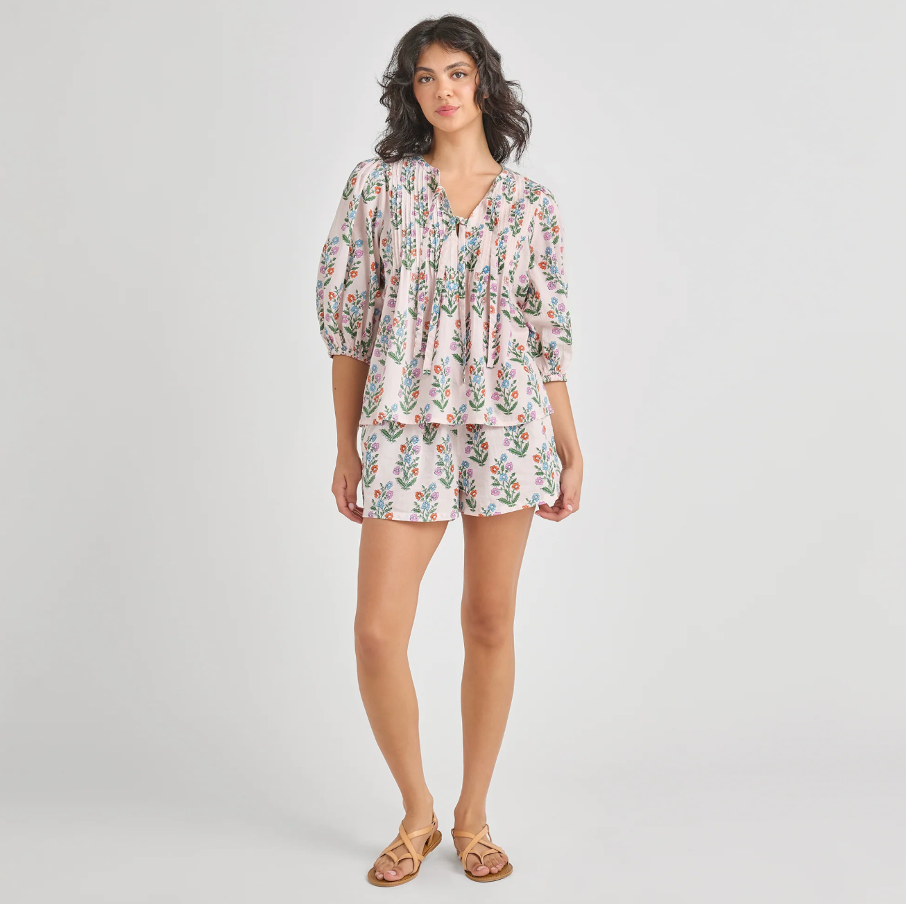 Indira Top, Pink Dewdrop
