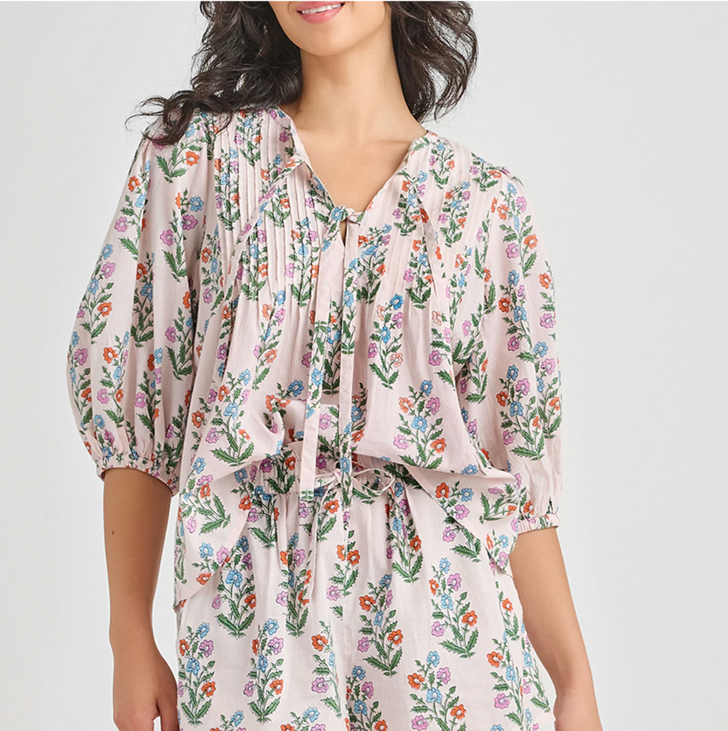 Indira Top, Pink Dewdrop