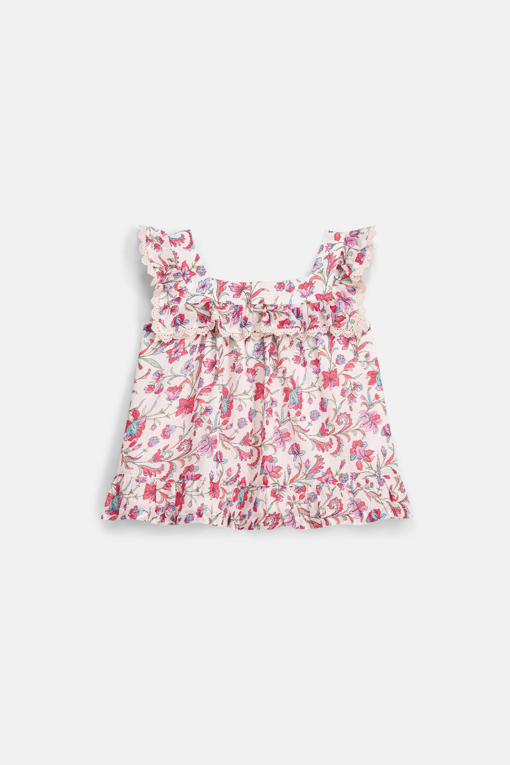 Inessa Blouse, Cream Floral Haven