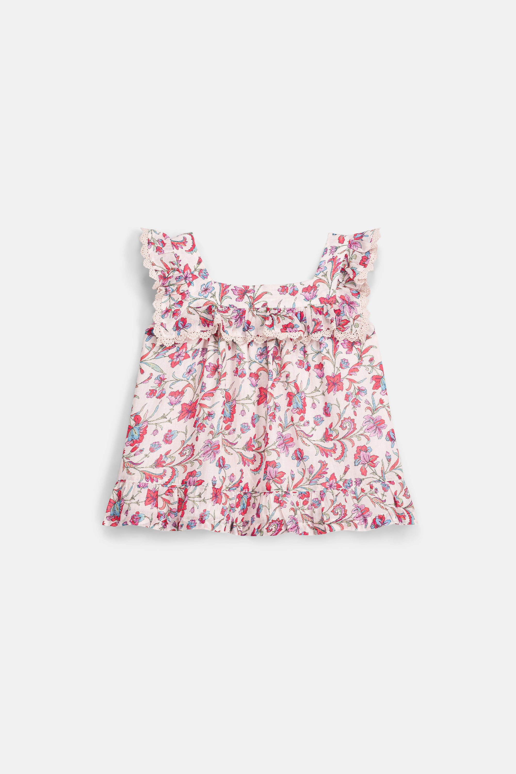Inessa Blouse, Cream Floral Haven