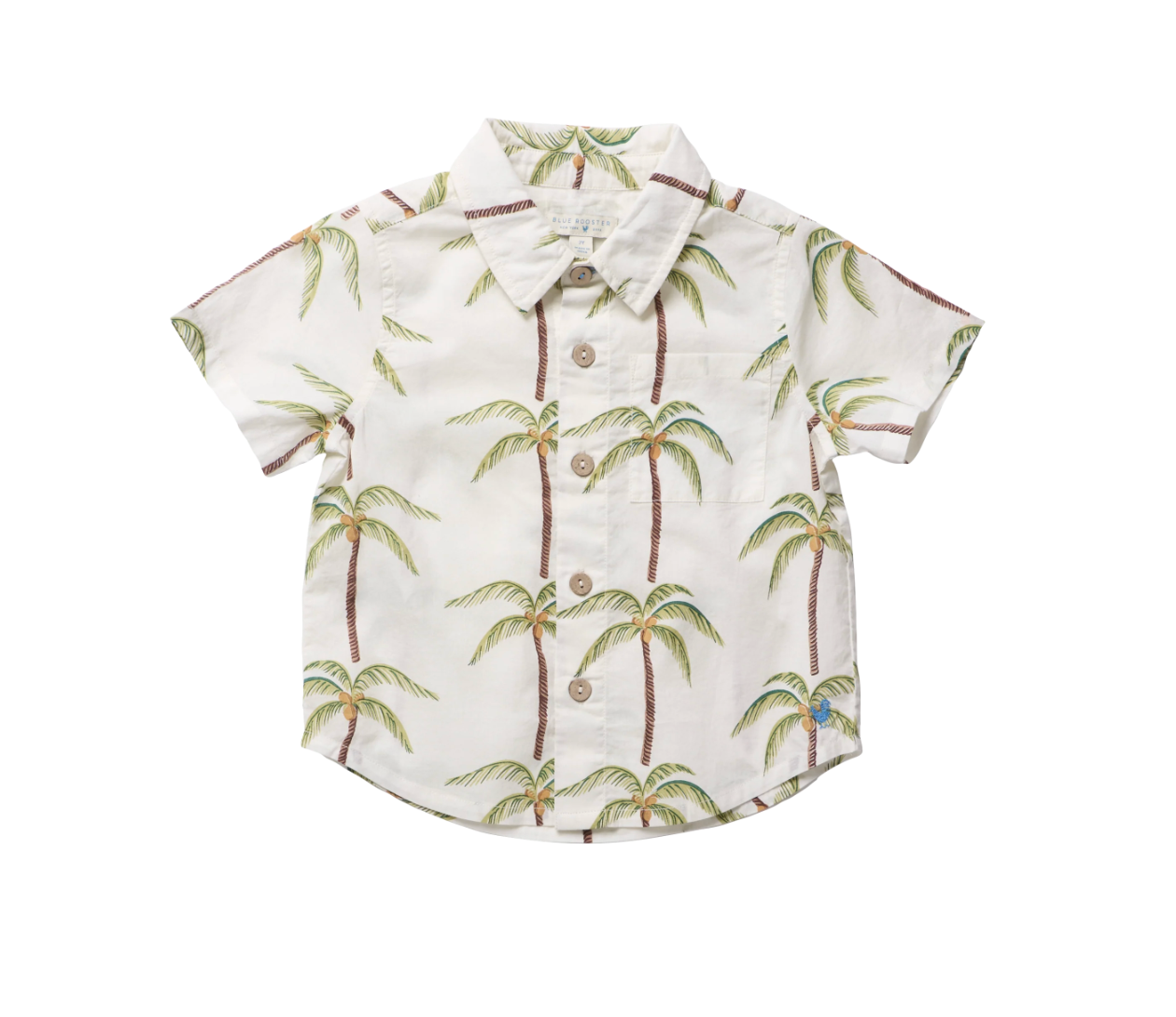 Jack Shirt, Cream Palm Trees
