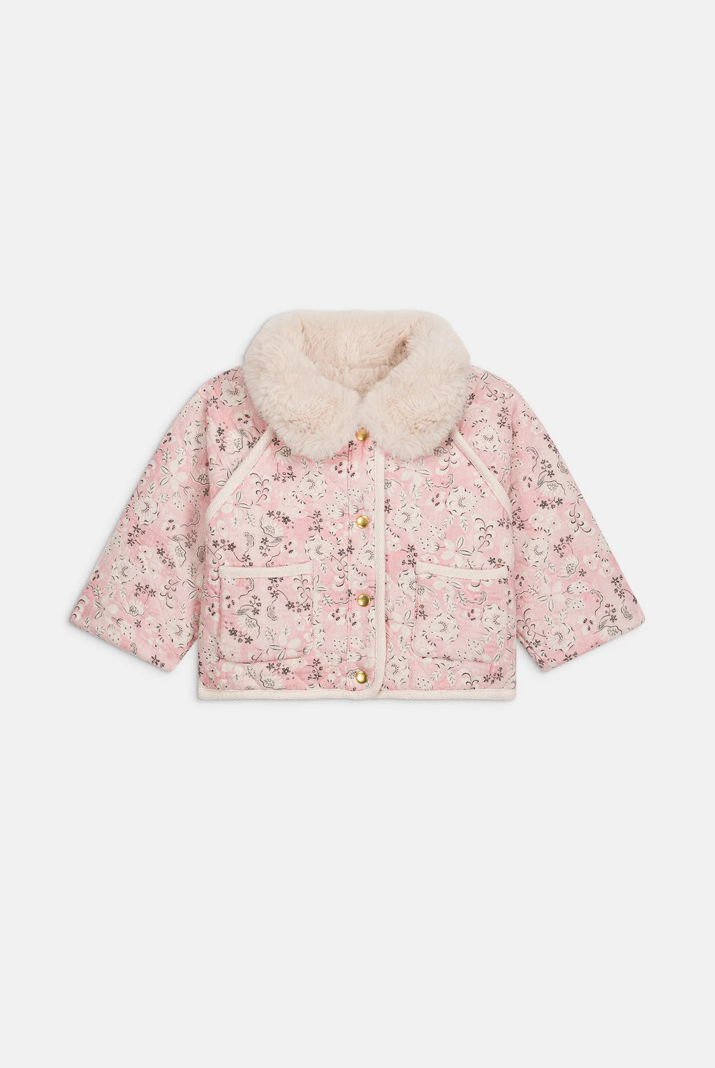 Jasmina Reversible Coat, Cream Carnation Vale