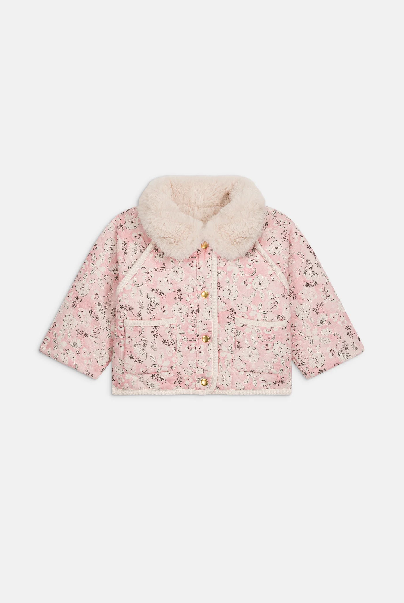 Jasmina Reversible Coat, Cream Carnation Vale