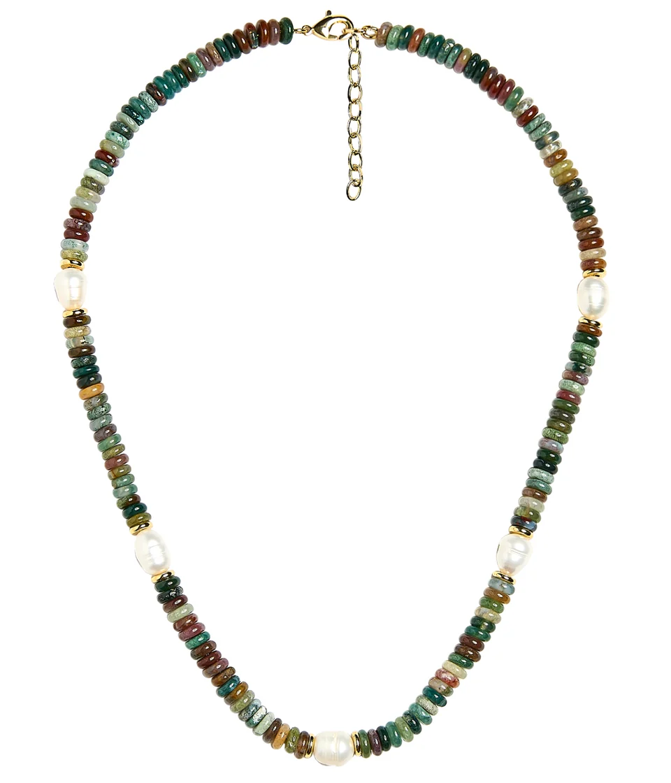 Jenny Quartz Beaded Necklace with Freshwater Pearl