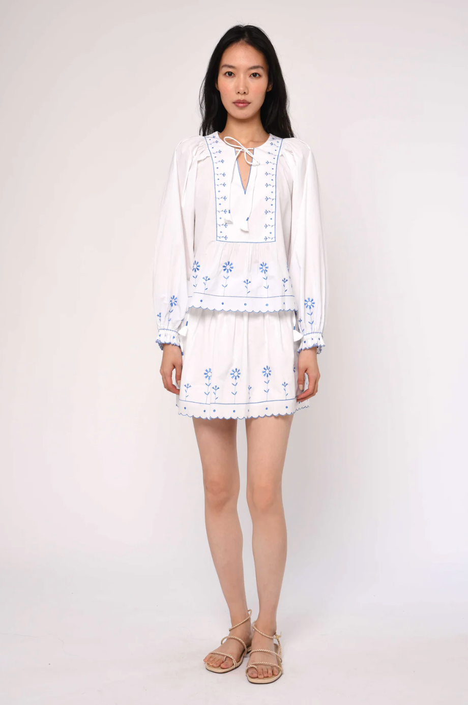 Junie Top, Margaret Embroidery