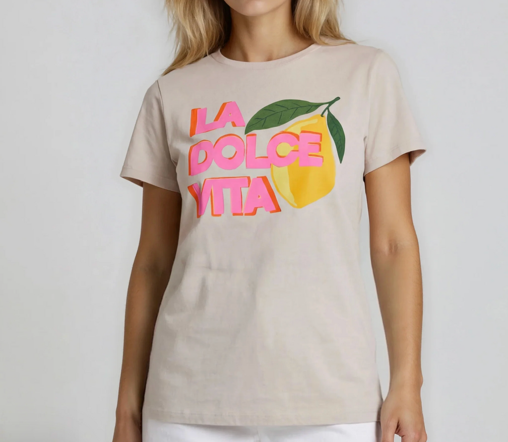La Dolce Vita Perfect Tee, Off White