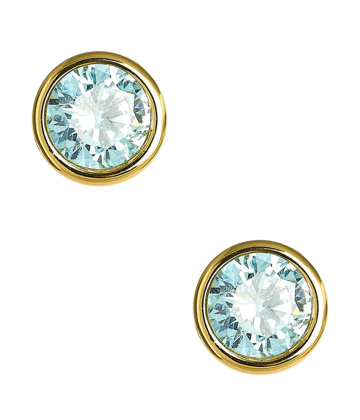 Large Bezel Stud Gem Stone