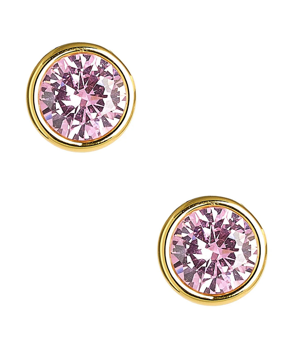 Large Bezel Stud Gem Stone