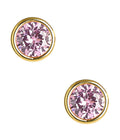 Large Bezel Stud Gem Stone