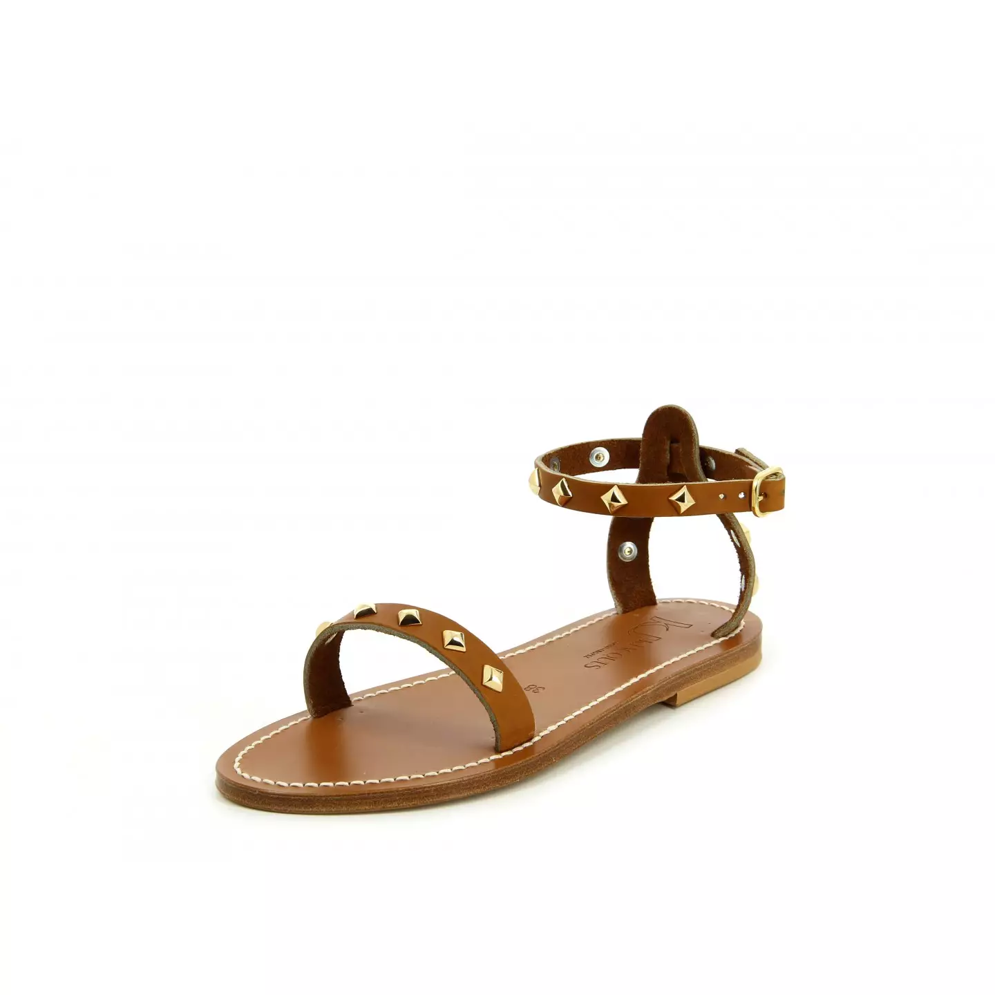 Laurapyr Sandals, Natural & Gold