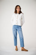 Denim Lee Barn Jacket, White