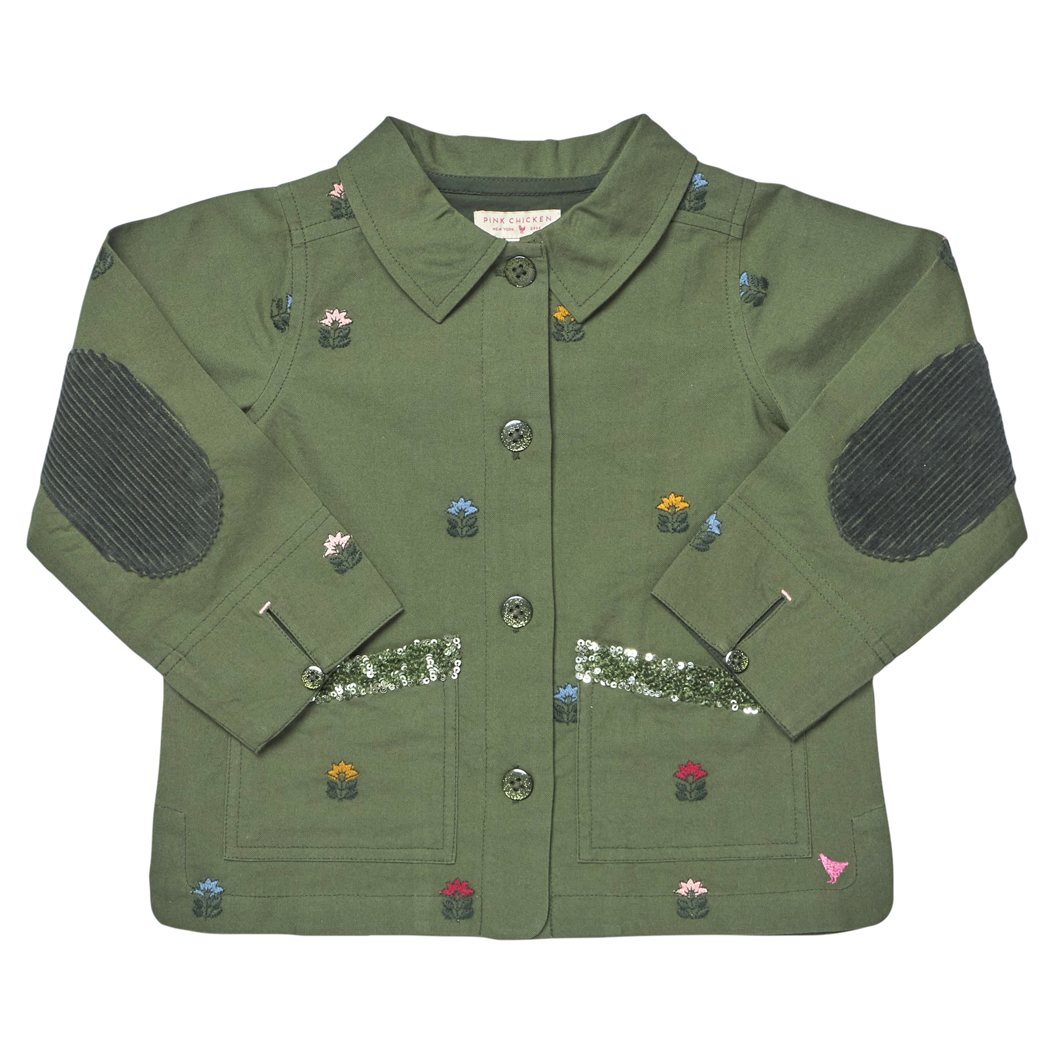 Girls Leona Barn Jacket, Four Leaf Clover
