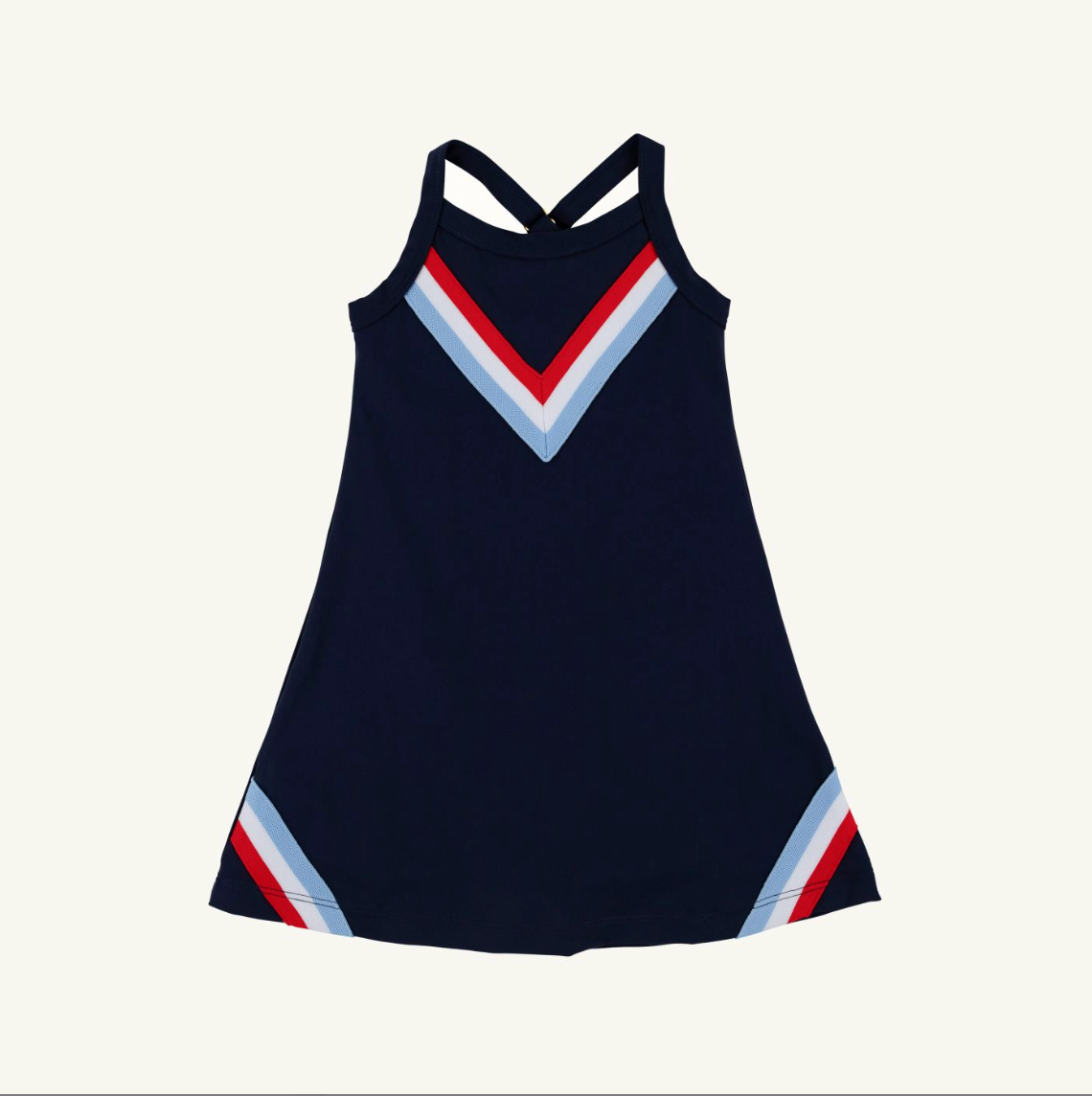 Prepletic Little Miss Tennis Dress, Navy, Red & White – Tommy's Folly Boutique