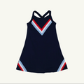 Prepletic Little Miss Tennis Dress, Navy, Red & White