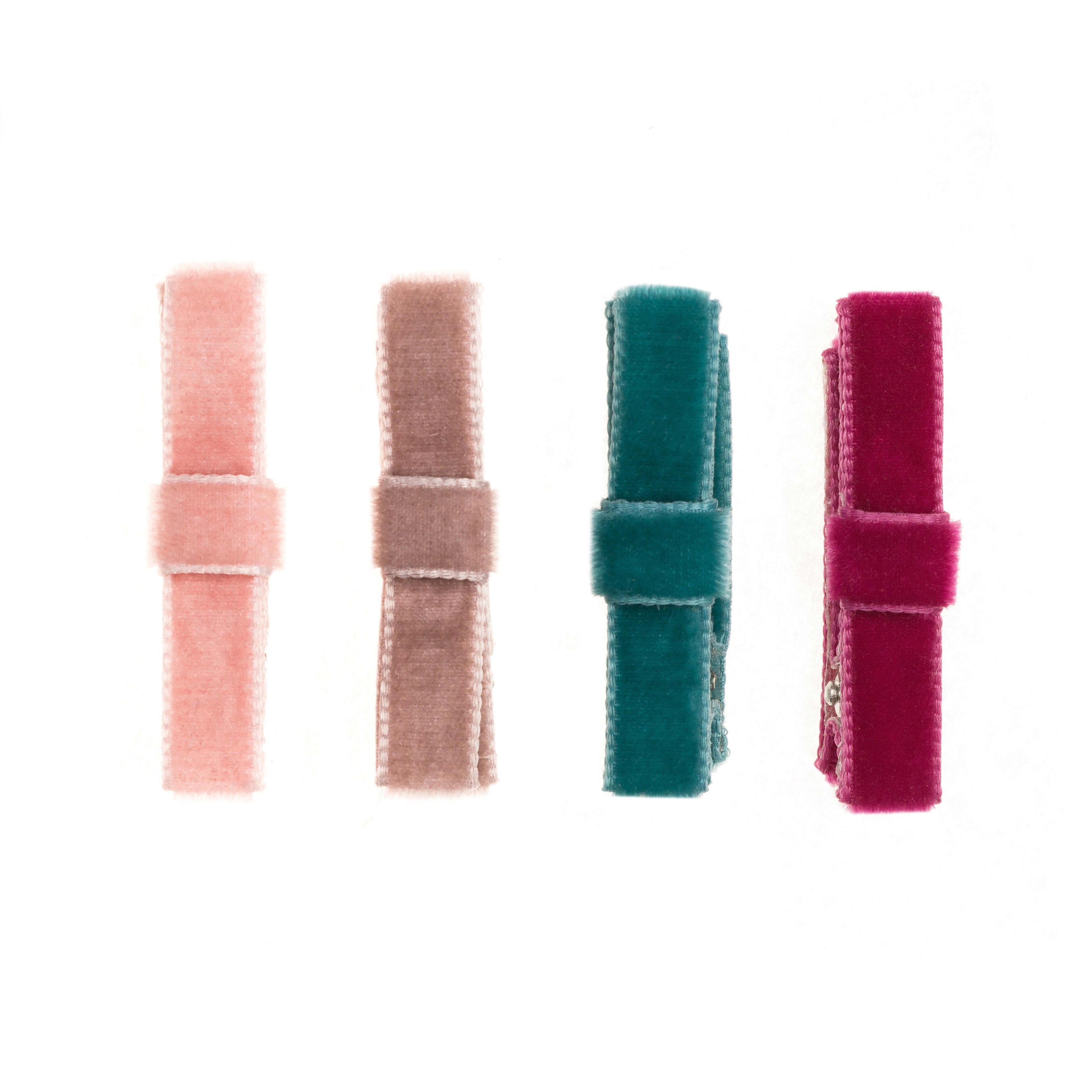 Little Velvet Bows Hair Clips