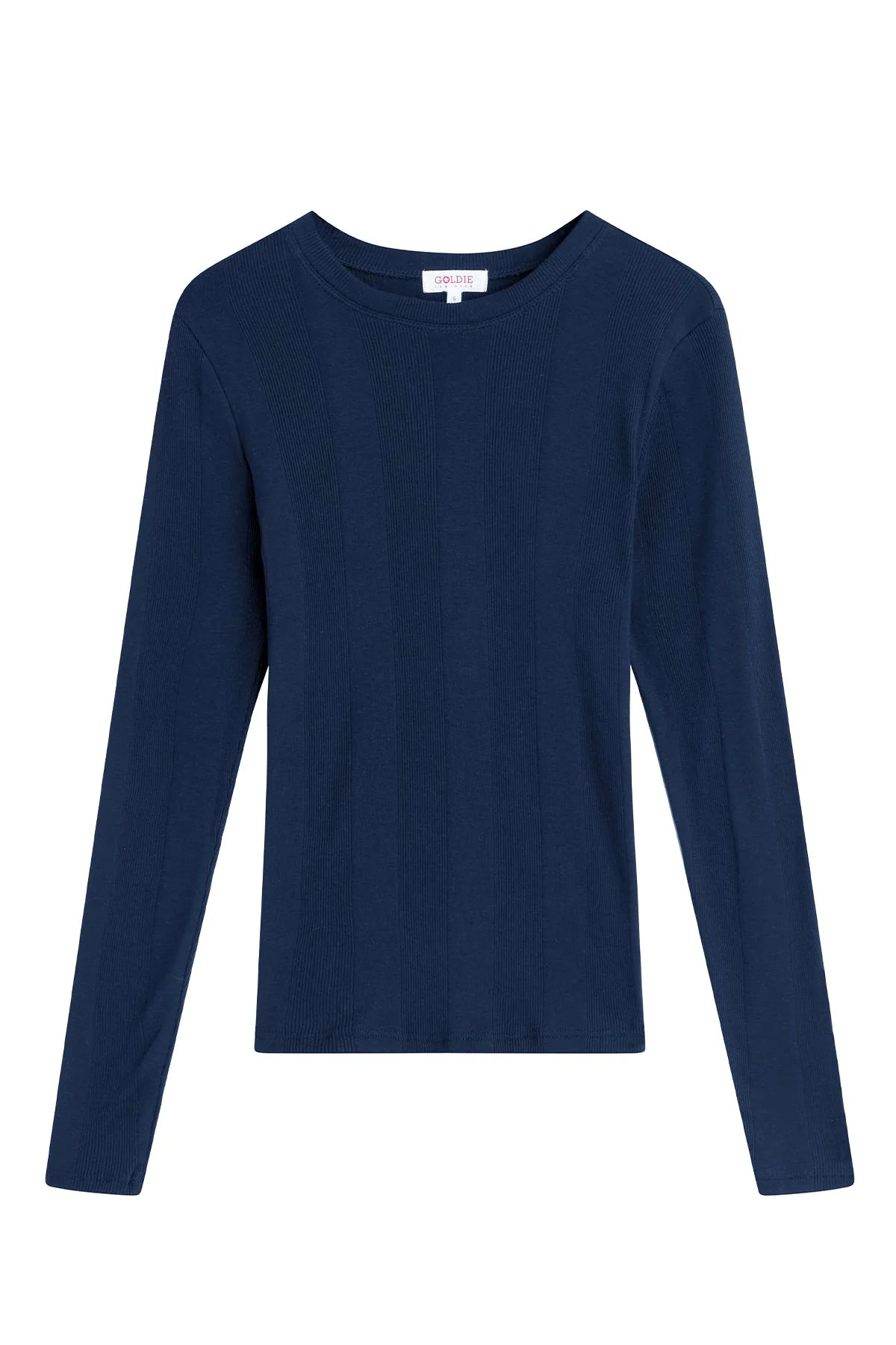 Long Sleeve Variegated Rib Tee