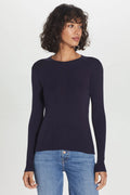 Long Sleeve Variegated Rib Tee