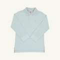 Prim and Proper Polo Long Sleeve Pima, Old Greenwich Green