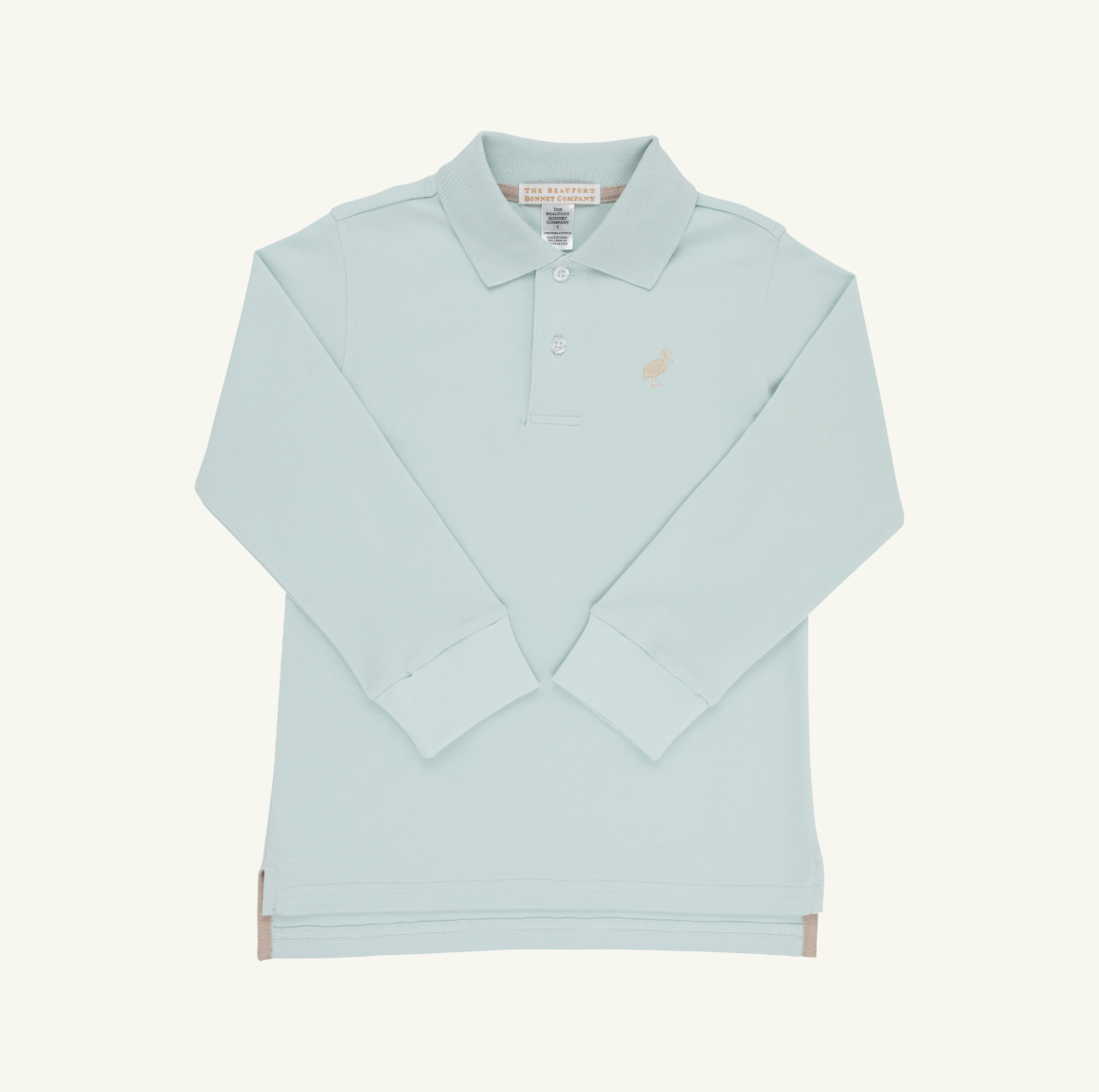 Prim and Proper Polo Long Sleeve Pima, Old Greenwich Green