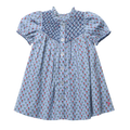 Girls Lucia Dress, Light Blue Carnation
