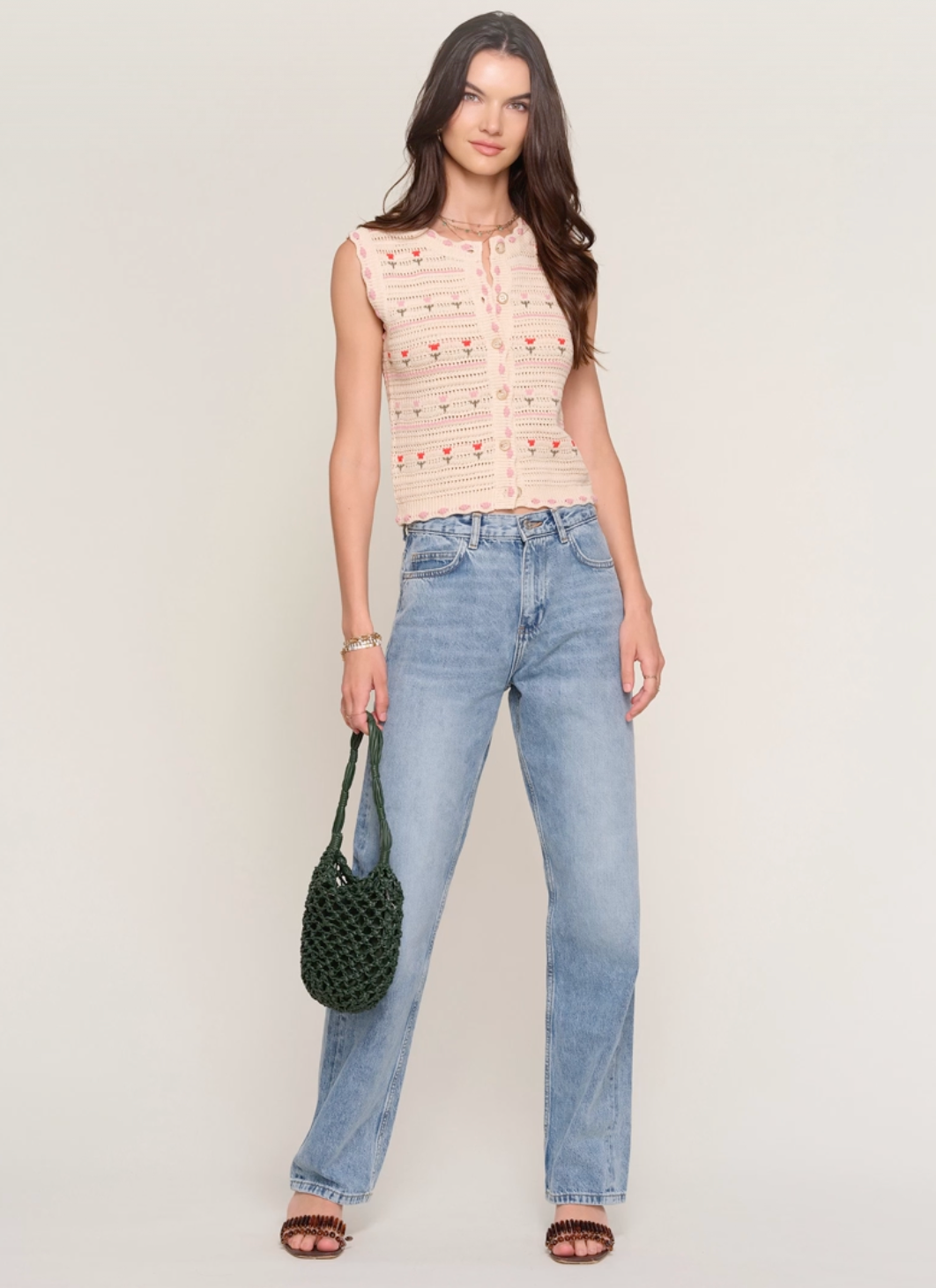 Lucrezia Vest, Ecru