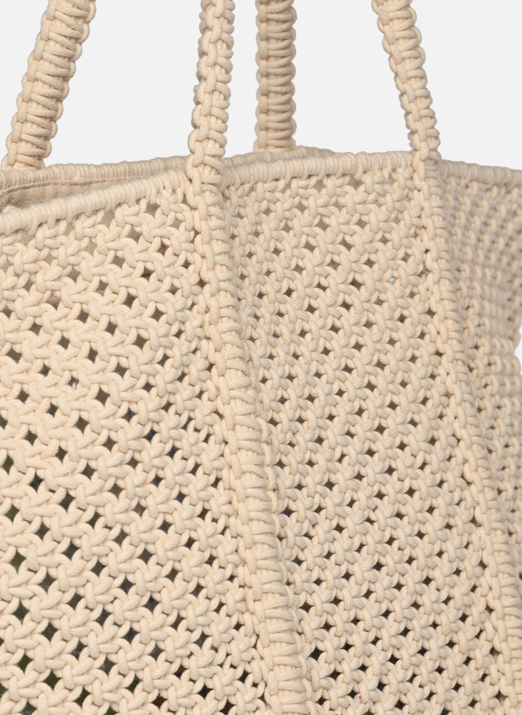 Cabas Macrame Tote