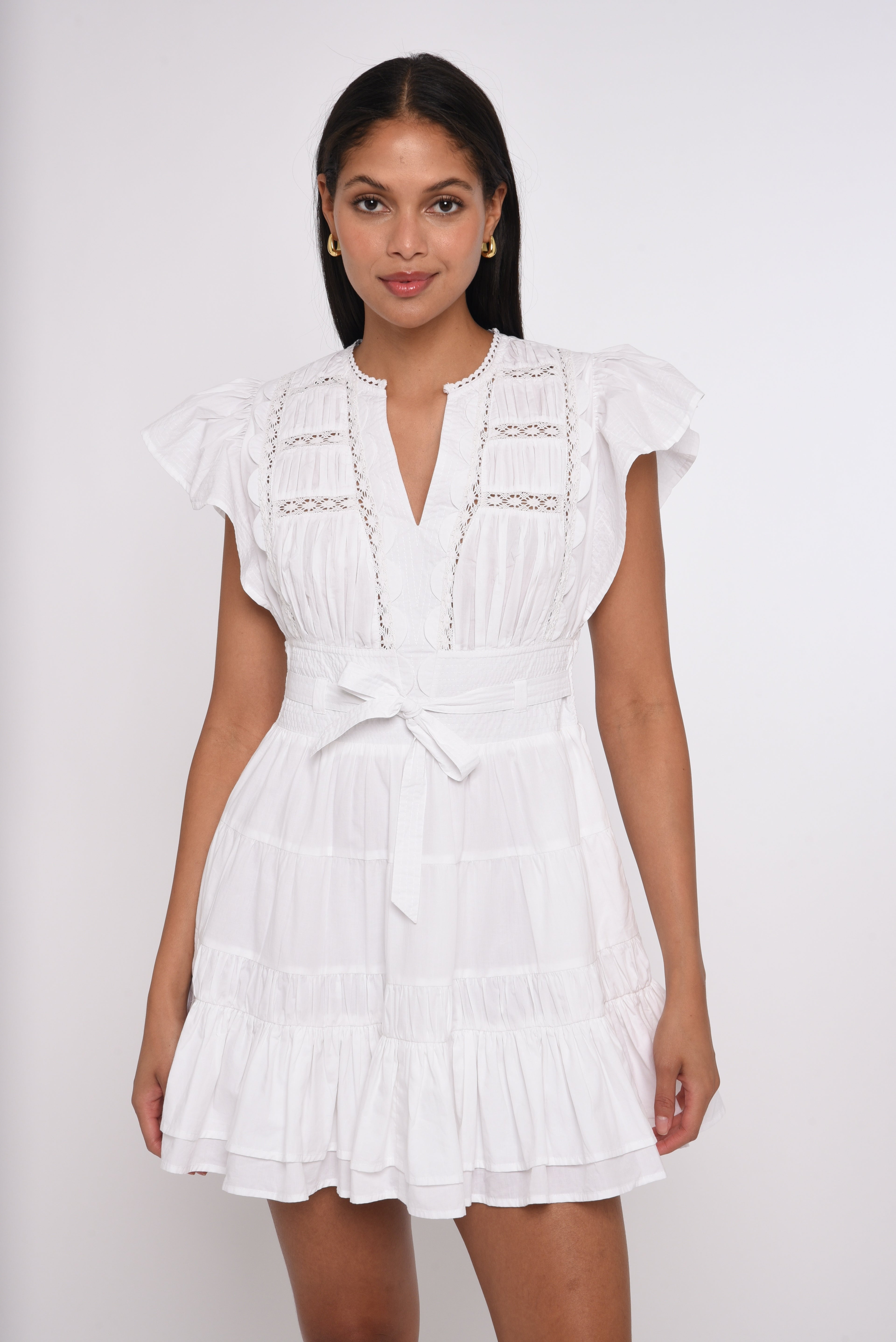 Madelyn Mini Dress, Bright White