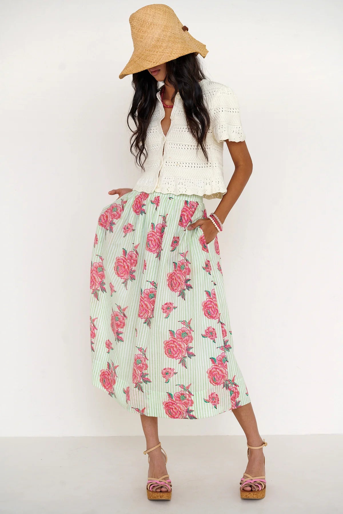 Magdalena Skirt, Pistachio