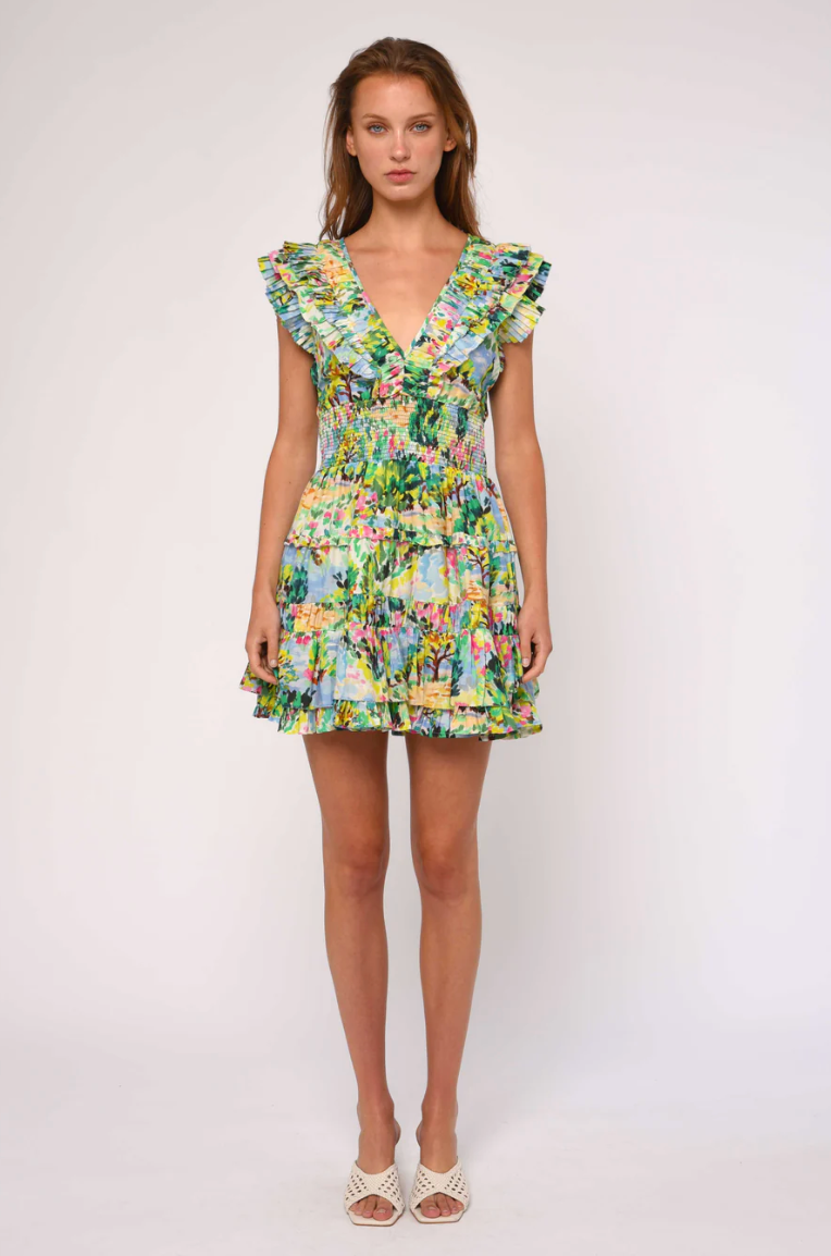 Maribel Dress, Giverny Garden